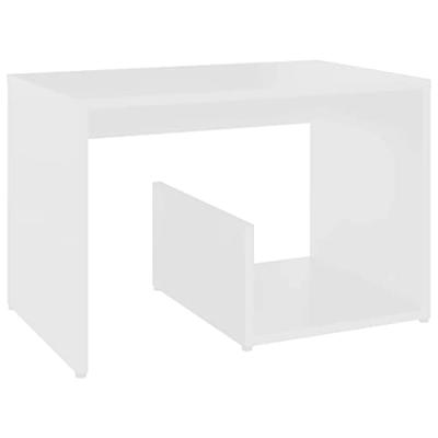 VidaXL Bijzettafel 59x36x38 cm bewerkt hout wit