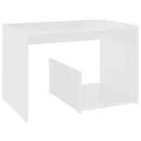 VidaXL Bijzettafel 59x36x38 cm bewerkt hout wit - thumbnail