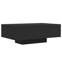 Salontafel met LED-verlichting 85x55x31 cm zwart - thumbnail