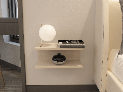 Zwevend nachtkastje RAMEN 45 cm kasjmier Zwevend nachtkastje RAMEN 45 cm kasjmier