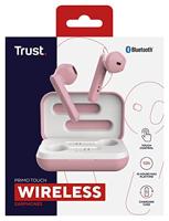 Trust Mobile Primo Touch Draadloze Bluetooth Oordopjes Wireless Earphones, 10 Uur Speeltijd in Totaal, Ingebouwde Microfoon, TWS, voor PC, Laptop, Smartphone, Tablet - Roze - thumbnail
