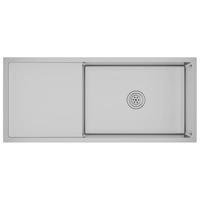 Gootsteen handgemaakt roestvrij staal - thumbnail