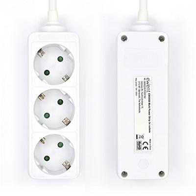 3-voudige Stekkerdoos zonder Schakelaar Ewent EW395 3680W Kleur Wit