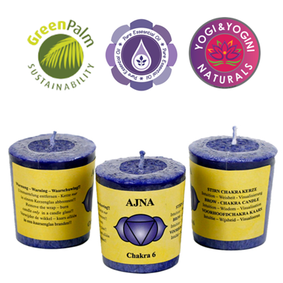 Geurkaarsje Votief 6e Chakra