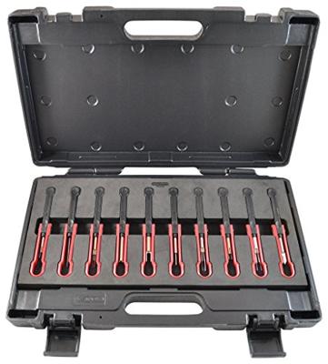 KS Tools 154.0155 Set ontgrendelingsgereedschap, 10-delig voor Opel/GM stekkercontacten