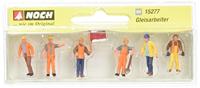NOCH 15277 H0 Spoorwegarbeiders figuren Geverfd, Staand - thumbnail