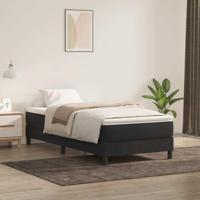 Boxspring zonder matras fluweel zwart 100x220 cm - thumbnail