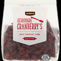Jumbo Gedroogde Cranberry&apos;s 200g - thumbnail