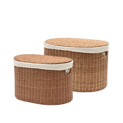 Kave Home Mand 'Indali' Rotan, Set van 2 stuks