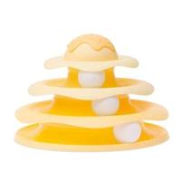 Imac cat tower 3 niveaus geel - thumbnail