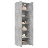 Opbergkast 70x42,5x225 cm bewerkt hout betongrijs - thumbnail