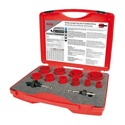 RUKO 106303 Gatenzaagset 12-delig 19 mm, 22 mm, 25 mm, 29 mm, 35 mm, 38 mm, 44 mm, 51 mm, 57 mm, 64 mm 1 set(s)