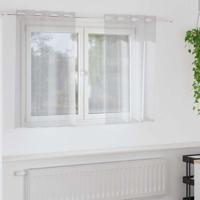 VidaXL Voile gordijn 2 pcs lichtgrijs 140 x 140 cm polyester - thumbnail