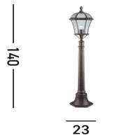 Searchlight Klassieke lantaarnCapri - 1568 - thumbnail