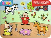 Bumba Studio 100 vormenpuzzel boerderij junior hout 7 stukjes - thumbnail