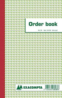 Orderboek exacompta 210x135mm 50x3vel