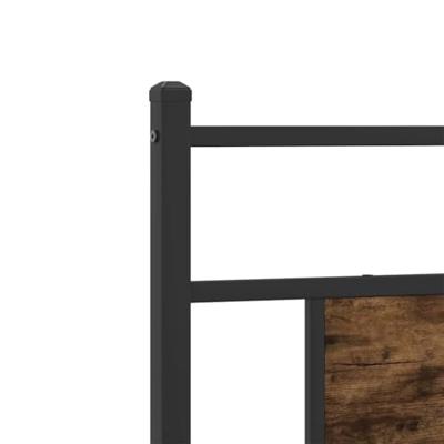 Bedframe zonder matras hout gerookt eikenkleurig 90x190 cm Bedframe zonder matras hout gerookt eikenkleurig 90x190 cm