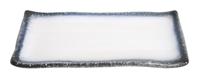 Rechthoekig Bord Grijs/Wit - Tajimi - Porselein - 26 x 13 x 2 cm - thumbnail