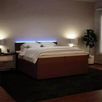 Boxspring met matras fluweel roze 200x200 cm - thumbnail