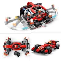 LEGO CITY F1 pitstop en pitcrew met Ferrari auto 60443 - thumbnail