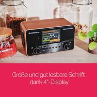 Albrecht DR 865 Radio DAB+, VHF (FM) AUX Barrièrevrij, Incl. afstandsbediening, Toetsvergrendeling, Wekfunctie Hout (donker) - thumbnail