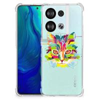 OPPO Reno8 Stevig | Bumper Hoesje | Cat Color - thumbnail