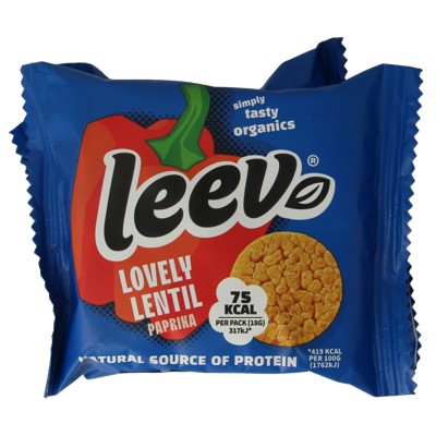 Leev Lovely lentil cakes paprika bio 54 Gram