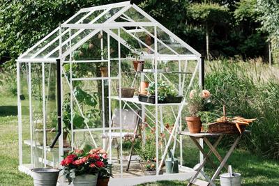 Tuinkas Kate I wit 3 mm veiligheidsglas Royal Well - Royal well Tuinkas Kate I wit 3 mm veiligheidsglas Royal Well - Royal well