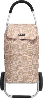 Beagles Alberic Boodschappen Trolley Lichtgewicht-Taupe check pattern