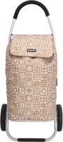 Beagles Alberic Boodschappen Trolley Lichtgewicht-Taupe check pattern - thumbnail