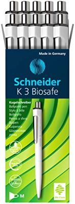 Schneider Schreibgeräte K 3 Biosafe 3271 Balpen 0.6 mm Kleur inkt: Zwart 10 stuk(s)