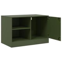 Tv-meubel 67x39x44 cm staal olijfgroen - thumbnail