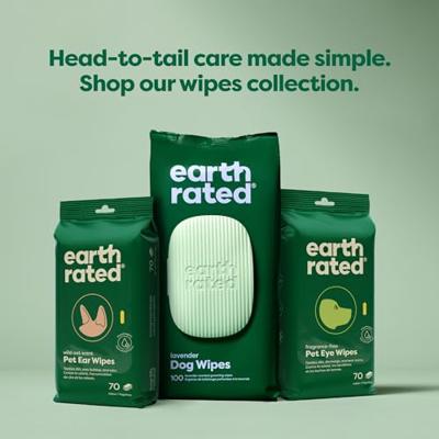 Earth Rated dog wipes geurloos composteerbaar - thumbnail