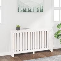VidaXL Radiatorombouw 153x19x84 cm massief grenenhout wit - thumbnail