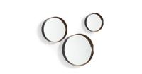 Kave Home Ronde Spiegel 'Ralphe' set van 3 stuks, kleur Koper - thumbnail