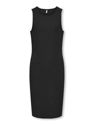 Kids ONLY zomer midi jurk meisjes - zwart - Kogbelfast