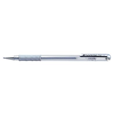 Gelschrijver pentel k118 grip m zilver