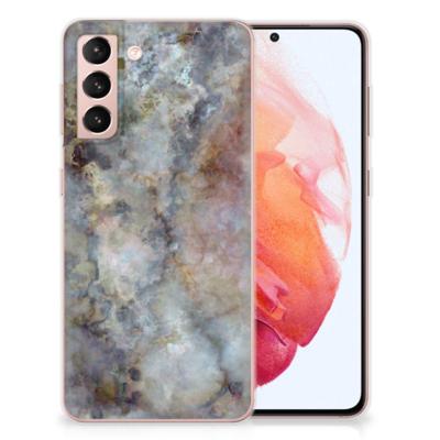 Samsung Galaxy S21 | TPU | Siliconen hoesje | Marmer Grijs