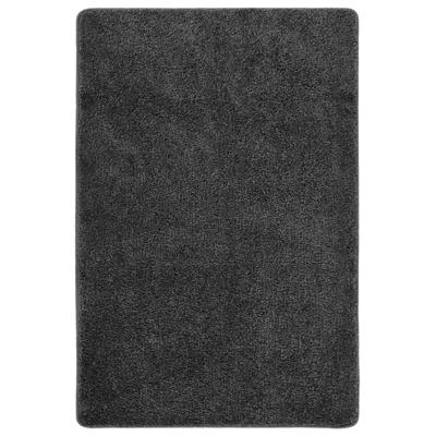 Vloerkleed shaggy anti-slip 140x200 cm donkergrijs
