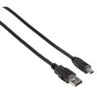Hama USB A-Mini USB B Kabel 180 cm Zwart - thumbnail
