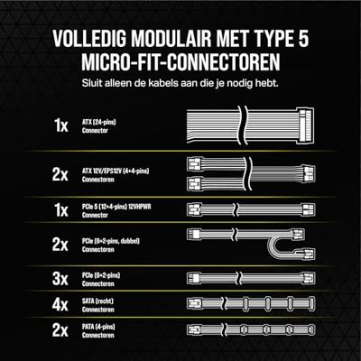 Voedingsbron Corsair CP-9020275-EU 1000 W 80 Plus Gold - thumbnail