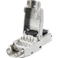 Renkforce RJ45-stekker CAT 8.1 8P8C Stekker Field Termination Plug (tool-free) Zilver RF-4495306 1 stuk(s) - thumbnail