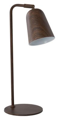 Light & Living Tafellamp 'Salomo' 47cm, kleur Donkerbruin