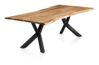 Artistiq Boomstam Eettafel 'Ronell' Acaciahout, 220 x 110cm - thumbnail