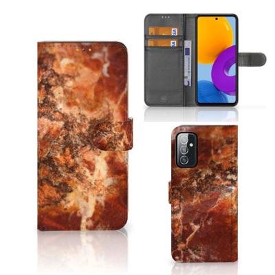 Samsung Galaxy M52 | Bookcase | Marmer Bruin Samsung Galaxy M52 | Bookcase | Marmer Bruin