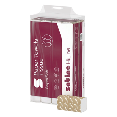 Handdoek satino pt2 prestige 2laags 206x320mm wit