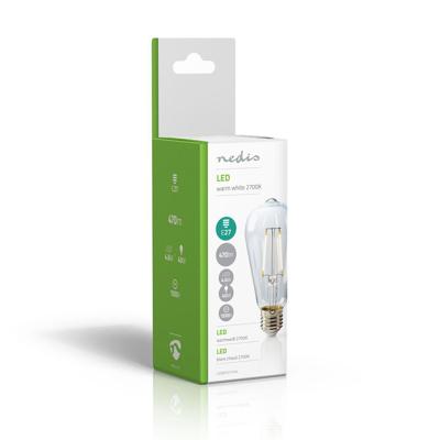 Retro LED-Filamentlamp E27 Dimbaar ST64 4.6 W 470 lm 2700 K