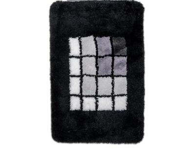 Wicotex badmat 60x90 cm. acryl zwart blok 4672-801