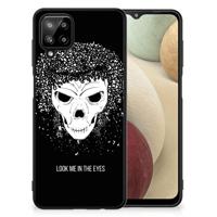 Telefoonhoesje Samsung Galaxy A12 Skull Hair - thumbnail