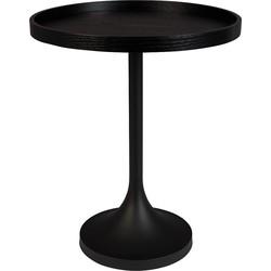 Zuiver Ronde Bijzettafel 'Jason' 46cm, kleur Zwart